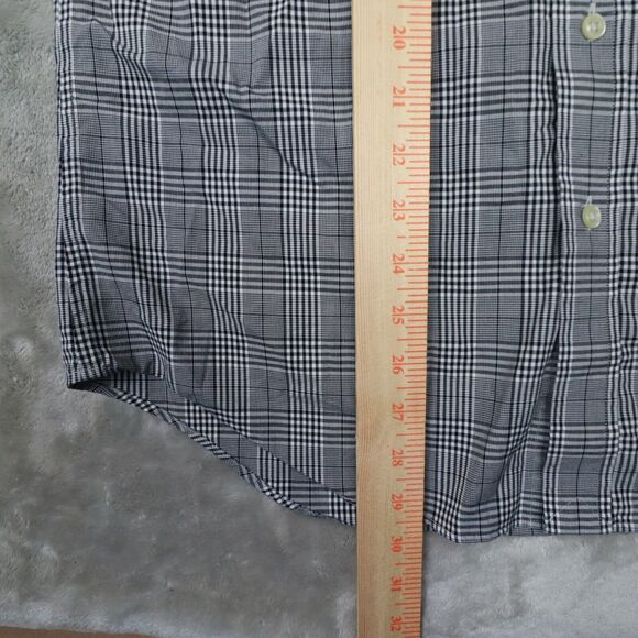 Polo Ralph Lauren Men's Black White Plaid Non-Iron Button Up Shirt size Small - Picture 6 of 8